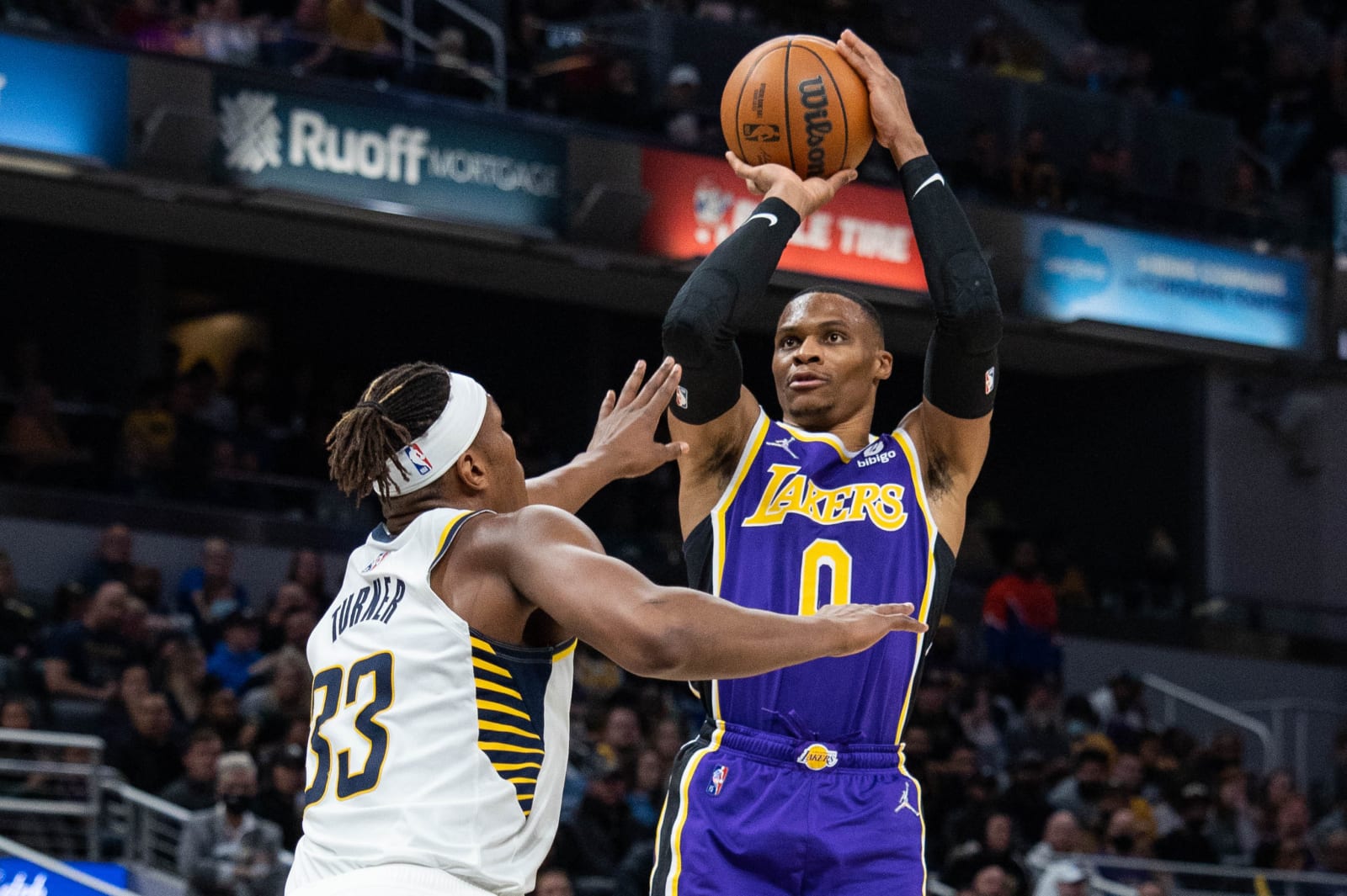Indiana Pacers: Myles Turner, Los Angeles Lakers: Russell Westbrook